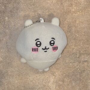 Adorable White Chiikawa Plush Keychain